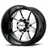 Metalmt027-1 Moto Metal Kmc Wheels Chrome With Black Off Road Nib