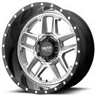 Metalmt085-3 Moto Metal Wheels Sentry Gloss Silver Center Rims Fs