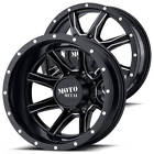 Metalmt095-1 Moto Metal Wheels Dually Satin Black Milled Off Road Rims