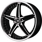 Mr10777512345 Mr107 Motegi Wheels Rims Black Offset Alloy Spoke