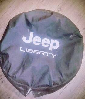 Oem 317407130907 Jeep Liberty Kj For 02-07 Full Sized Spare Tire Cover Black With Logo 2006