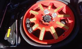 566.po1316 Porsche Cayenne 2016 Spare Wheel Carrier 744655