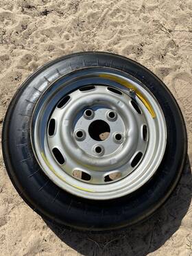 911-361-022-11 Porsche 911 Space Saver Spare Tire Wheel Oem Steel Rim