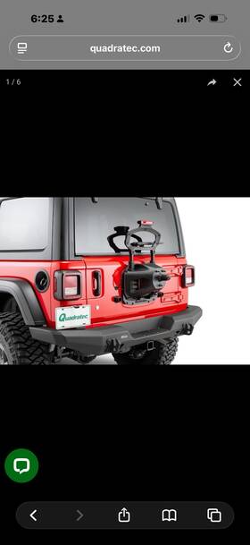 12226-3011 Quadratec 12226 3011 Spare Tire Relocation For 18-25 Jeep Wrangler Jl