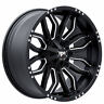 Roadrdr034-1 Red Dirt Road Wheels Hollister Black Machined Offroad Rims