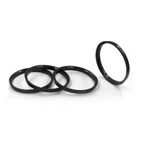 110-7810 Revolution Coyote Accessories - Black Anodized Plastic Hub Centric Ring Set