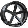 Rohanarh006-4 Rohana Staggered Wheels Matte Black Rims Fs