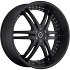 S12260733sb Strada Wheels Rims Black Offset Alloy Denaro
