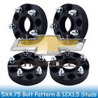 5h-4.75-70.5hc-12x1.5-125 Spcr-0046bk Ewaymotor Chevy Lug Hubcentric Wheel Spacers For Camaro