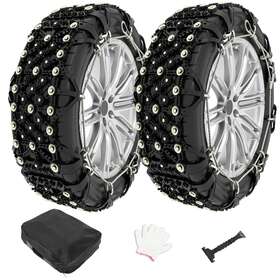 Sp17539101s Speedyautoparts 2pcs Tpu Snow Chain Emergency Anti Skid Tire For Truck Pickup Suv 205-255m