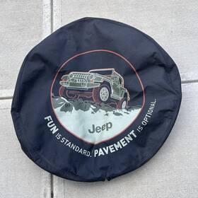 82210886ab Standard Motor Products 1996-2018 Jeep Wrangler Tire Cover Fun Is Pavement Optional Mopar