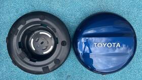 64771-42100 Toyota 64773-42030 2001-2005 Rav-4 Rav4 Spare Wheel Tire Cover Hard Shell Blue Oem