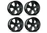 V327-20112sb40 Vision Set Missile Satin Black Wheels Muscle Car 886821208074
