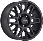 V388sb2010-2561352010 Vision Lug Black Lifted Rims Set Of Wheels Inch