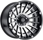 V417gbm17912555127179 Vision Black Machined Wrangler Rims Lug Set Of Wheels