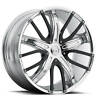 Vctvct070-2 Vct Wheels Chrome With Black Inserts Rims Fs