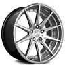 Verdevd001-4 Verde Staggered Wheels Insignia Silver Machined Rims