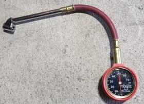 22-5-00874-8 Victor 00874-8 Truck Suv Rv Dual Foot Dial Tire Gauge With Hose 5-75 Psi