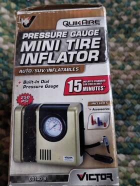 60140-8 Victor Quikaire Pressure Gauge Mini Tire Inflator