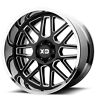 Xdxd015-1 Xd Wheels Grenade Gloss Black Milled Chrome Lip Off Road