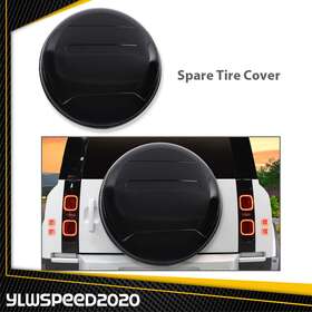 V-02eta4128abk Ylwspeed20 Fit For 20-23 Land Rover Defender Spare Tyre Tire Cover Abs Plastic Wheel