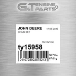 TY15958 Chain Set Fits John Deere (surplus Open Box). Fixed Price $257.54.