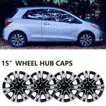 For Toyota Yaris Set Of 4 15" Wheel Hubcaps R15 Tire Rim Cover Black & Silver Us. Fixed Price $66.47.