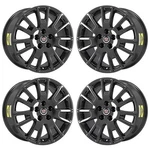 18" Cadillac Sts Pvd Black Chrome Wheels-c Rims Factory Oem 4631 Exchange 200.... Fixed Price $795.00.
