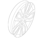 Genuine Kia Sorento 2011-2013 Alloy Wheel 18X7 Lug, 52910-2P185. Fixed Price $199.95.