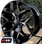 22 X9" Inch Rw 5668 Wheels For Gmc Truck Satin Black Rims 6X139.7 6X5.50 +24 Set. Fixed Price $1259.00.