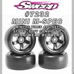 SWP7232513P Sweep Minis 32DEG M-spec Rubber Tires (4) Set On Black Pre-glued.... Fixed Price $35.00.