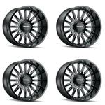 Set 4 20" Mayhem Utopia 20X10 Black Milled 8X6.5 Wheels -19MM Lifted Truck Rims. Fixed Price $1459.96.