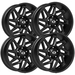 (set Of 4) Vision 361 Spyder 22X10 5X5.5" -19MM Satin Black Wheels Rims 22" Inch. Fixed Price $1679.36.
