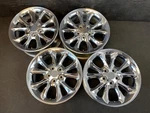 (4) Chrysler 300M Lhs Original Chrome Wheels Rims + Caps 17" HOL.2115. Fixed Price $695.00.