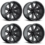 Set 4 18" Ultra 195SB Crusher Satin Black 18X8.5 Wheels 6X135 25MM Truck Suv Rim. Fixed Price $1160.00.
