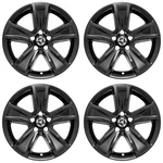 4 New 18" Black Wheel Skins Hub Caps Full Rim Covers For 2015-2018 Dodge Charger. Fixed Price $97.95.