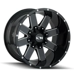 20" Ion 141 20X10 Gloss Black Milled 8X180 Wheel -19MM Rim Lifted For Chevy Gmc. Fixed Price $364.99.