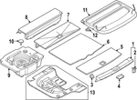 Genuine Nissan Floor Cover Panel 849B8-5MR0A. Fixed Price $346.25.