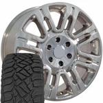 3788 20X8.5 Polished Oe Wheels & 275/55R20 R/t Tires Set 6X135 44ET. Fixed Price $1933.00.