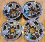 Set Of (4) 16" Chevy Silverado, Gmc Oem Chrome Clad Steel Rims 16X6.5 1999-2010. Fixed Price $550.00.