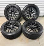 Oem 22" Mercedes GLE63S Amg Cross Spoke Wheels Tires Satin Black 53 Genuine. Fixed Price $4369.05.