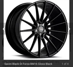 Savini 22 Di Forza BM16 Gloss Black Chrysler Dodge Wheels Rims 5X127 +30. Fixed Price $1500.00.