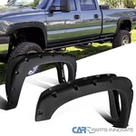Fit 99-07 Silverado Gmc Sierra Matt Blk Pocket Rivet Rough Textured Fender Flare. Fixed Price $106.95.