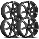 (set Of 4) Vision 9042 Sultan 20X9 5X4.5" +15MM Matte Black Wheels Rims 20" Inch. Fixed Price $1273.96.