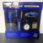 Goodyear Road Ready Kit Flashlight Batteries Tire Guage Multi Tool Keychain Tin. Fixed Price $21.22.