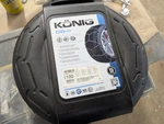 Konig CG-9 Self-tensioning Tire Chains Diamond Pattern Link Size 102 1987372. Fixed Price $99.00.