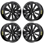 19" Lincoln Mks Pvd Black Chrome Wheels-c Rims Factory Oem 3766 Exchange 2009.... Fixed Price $895.00.