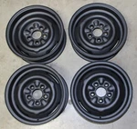 64 1965 1966 1967 Ford Mustang Fairlane Cougar Orig 14" X 5.5" Steel Disc Wheels. Fixed Price $799.00.