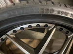 Niche Wheels Satin Black With Burnt Bronze Finish 20 All 4 Rims & Tires. Fixed Price $1170.00.