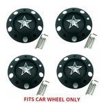 Set Of 4 Kmc KM775 Rockstar Matte Black Car Only Wheel Center Cap 371L152YB001. Fixed Price $127.00.